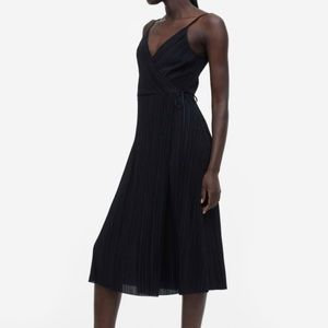 H&M Pleated Wrap Midi Dress